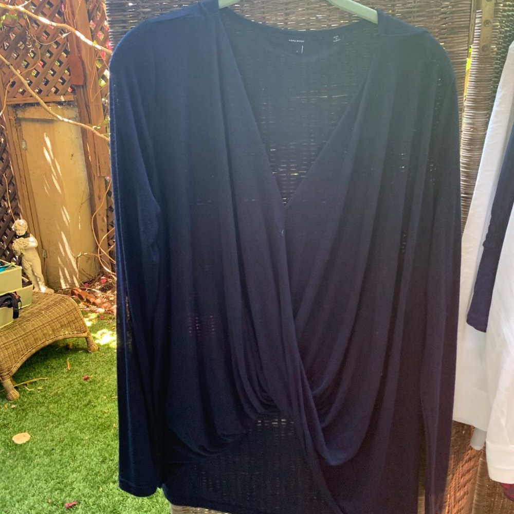 Blue Vero Moda Wrap Shirt